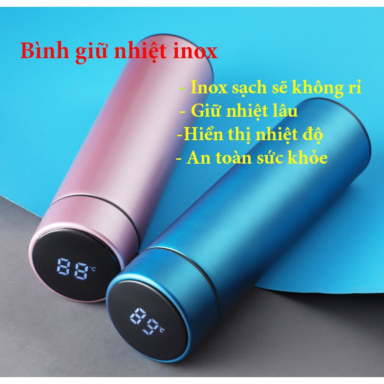 ⭐️TOP BÁN CHẠY⭐️ Bình Giữ Nhiệt Hiển Thị Nhiệt Độ Thông Minh, Khả Năng Giữ Nhiệt Hơn 3H,Nắp Đạy Kín Chống Tràn Nước