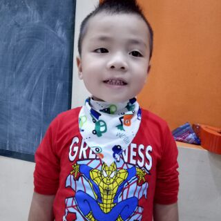 Khăn tam giác cotton cho bé trai và gái 1-5t