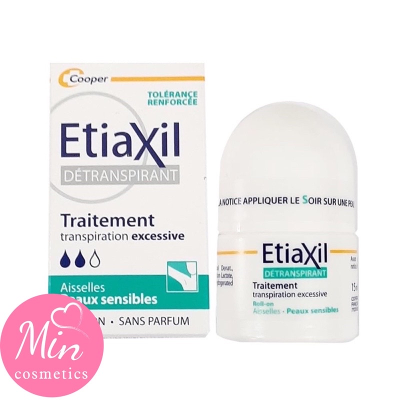 Lăn khử mùi nách ETIAXIL dành cho da nhạy cảm (xanh)