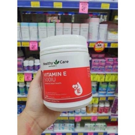 Vitamin E đỏ Healthy care Úc 200 viên