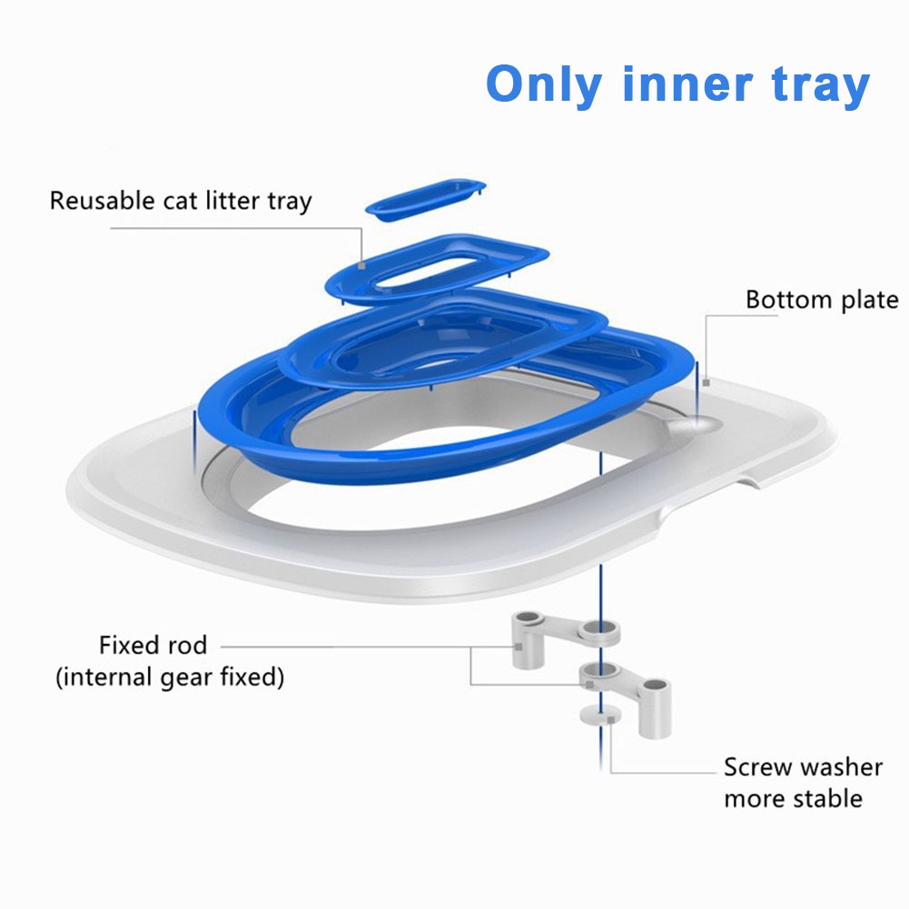 Bệ Ngồi Toilet Cho Mèo Cỡ Nhỏ / Vừa / Nhỏ Siêu Bền Tiện Dụng