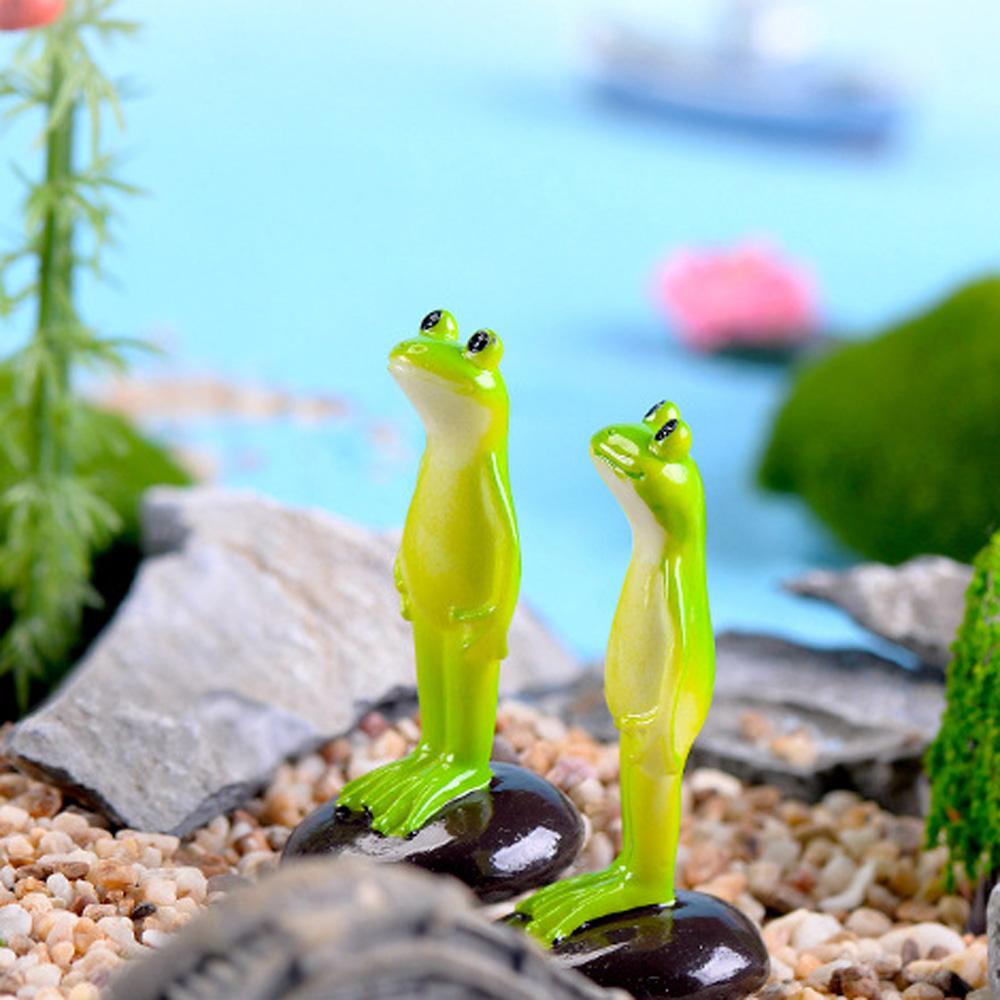 Tượng Ếch Mini Bằng Nhựa Resin Trang Trí Tiểu Cảnh