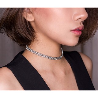 Vòng cổ choker đá sát cổ sang chảnh - D279