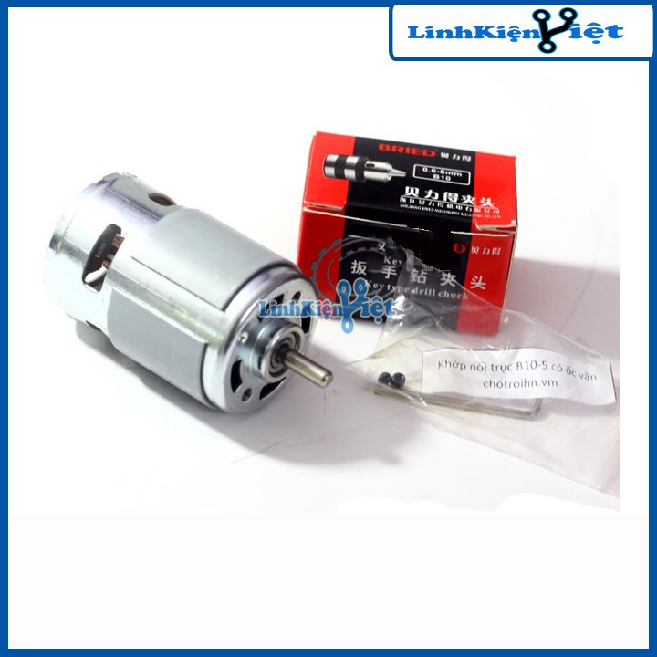 Máy Khoan 775 Tự Chế Từ Động Cơ 775 Trục D và Phụ Kiện V3