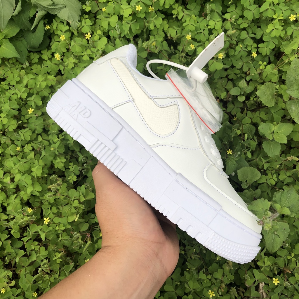 [ bin giày chất ]Giày thể thao Trắng vệt đen Air Force 1, Af1 white black bản trung Full Box Bill hót nhất 2022