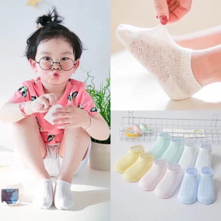 🐻 Set 5 đôi tất lưới mùa hè cho bé