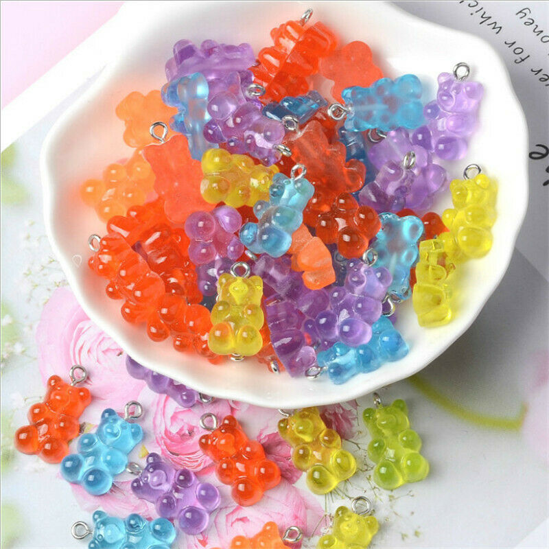 Bộ 50 Mặt Dây Chuyền Hình Gấu Xinh Xắn
