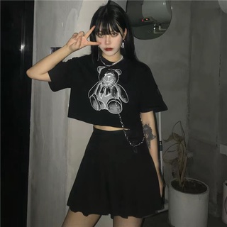 Áo thun tay ngắn in hình gấu dễ thương cho nữ