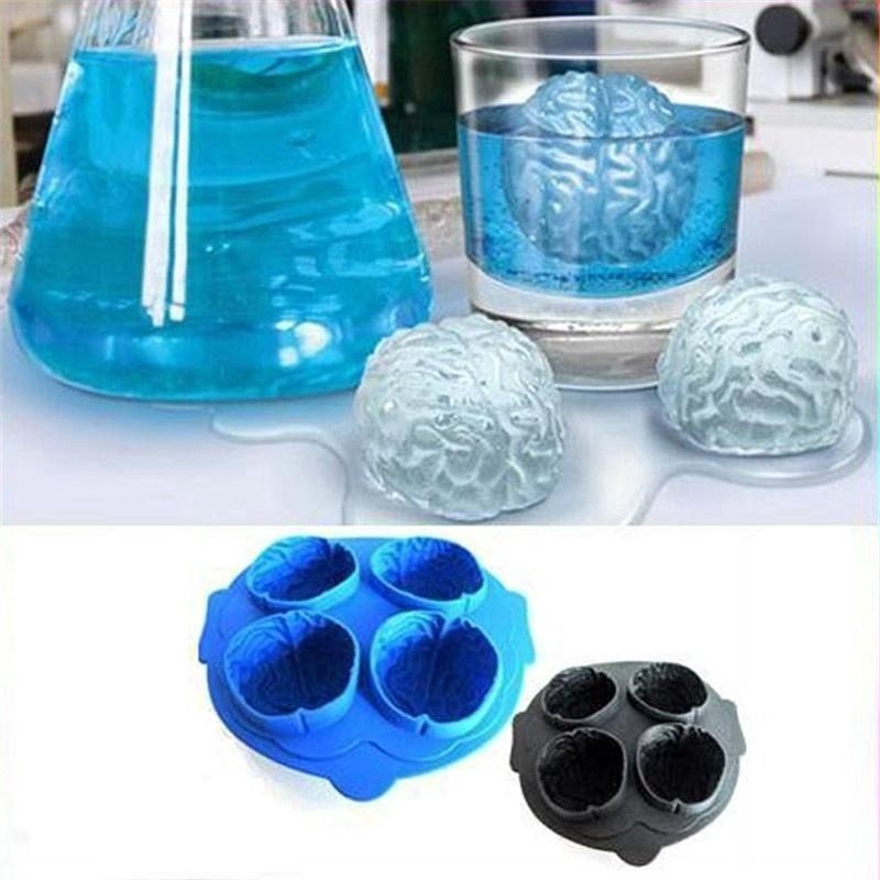 Khuôn làm nước đá hình bộ não