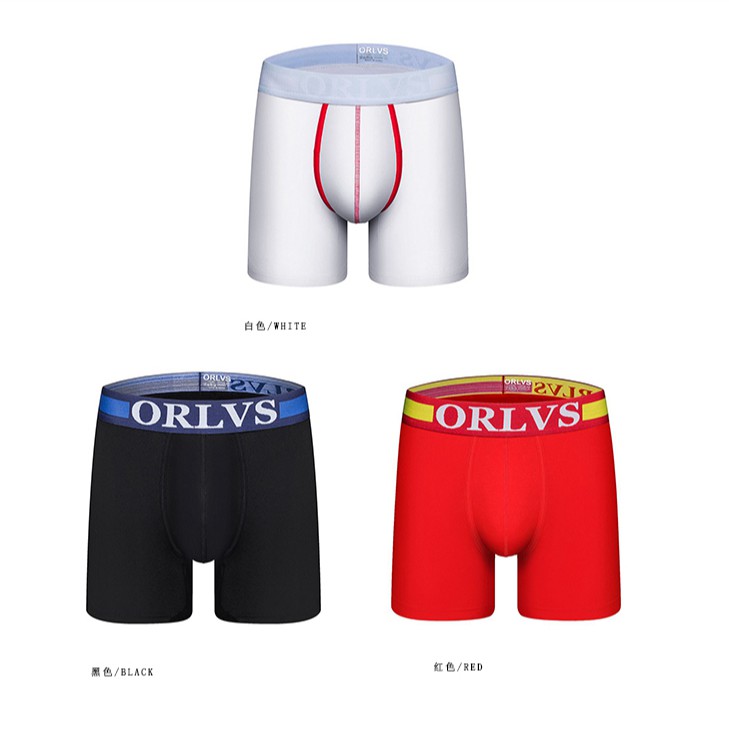 Quần Lót Boxer Cotton Dài Mềm Mại Lưng Cao Orlvs Dành Cho Nam Giới 120