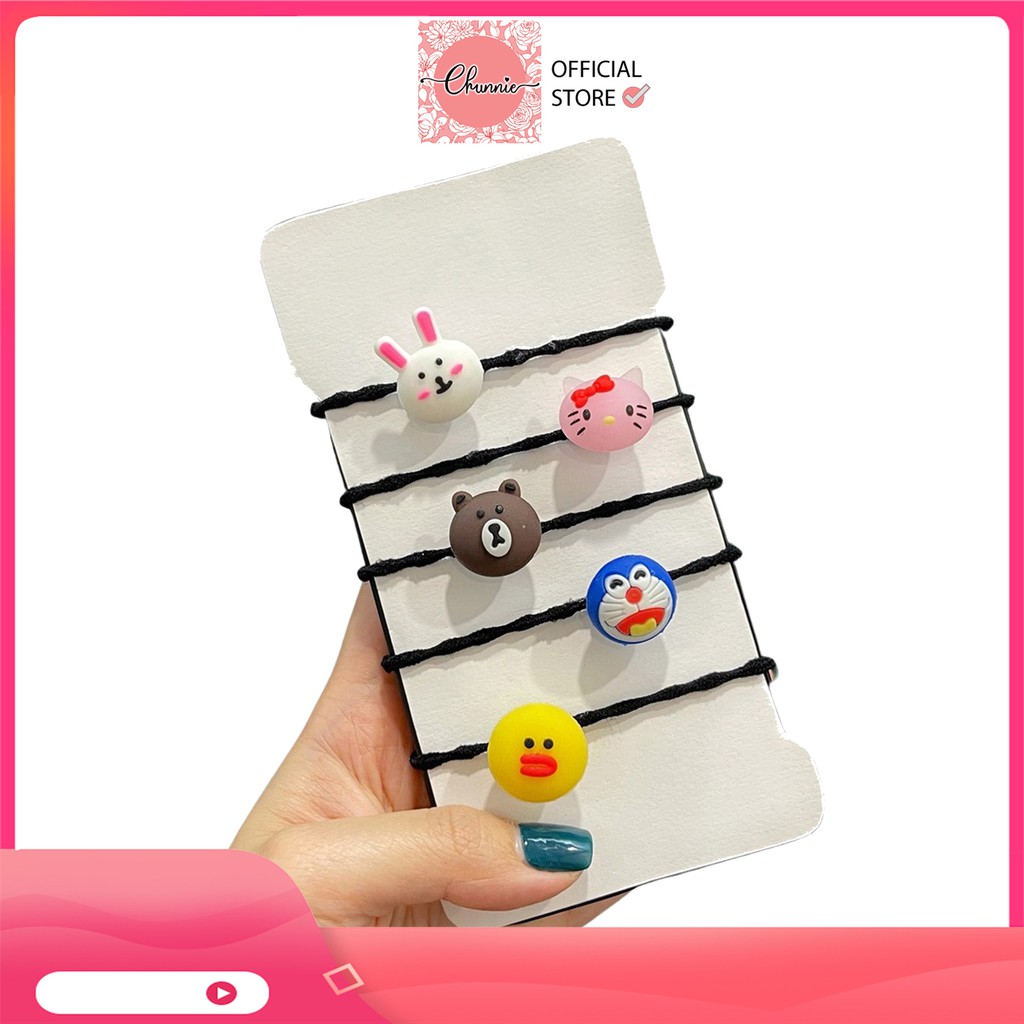 Chun buộc tóc hình ngộ nghĩnh hot trend Hàn Quốc cho bé gái Chunnie Shop
