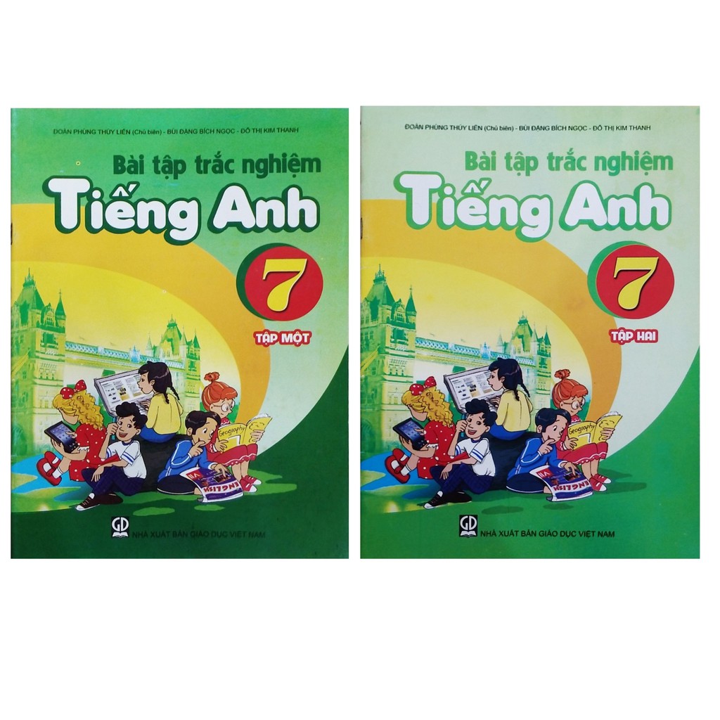 Sách - bài tập trắc nghiệm tiếng anh lớp 7 tập 1,2