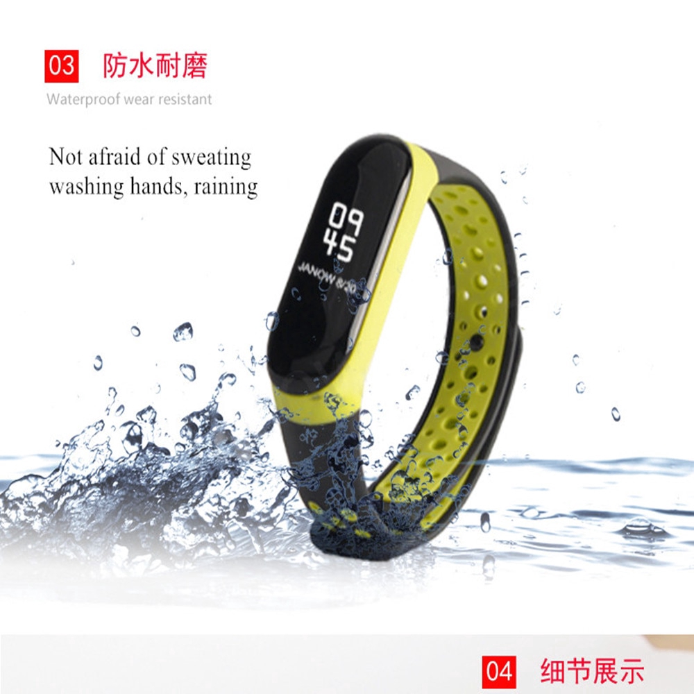 Dây Đeo Thay Thế Chất Liệu Silicon Thiết Kế Sọc Gân Nổi Cho Mi Band 4