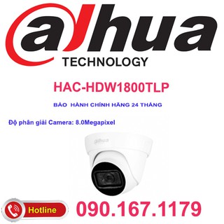 Camera hdcvi dome 8mp dahua dh-hac-hdw1800tlp