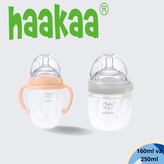 Bình sữa cao cấp Haakaa ❤️ 100% silicone chuẩn y tế ❤️ 160ml ❤️ 250ml