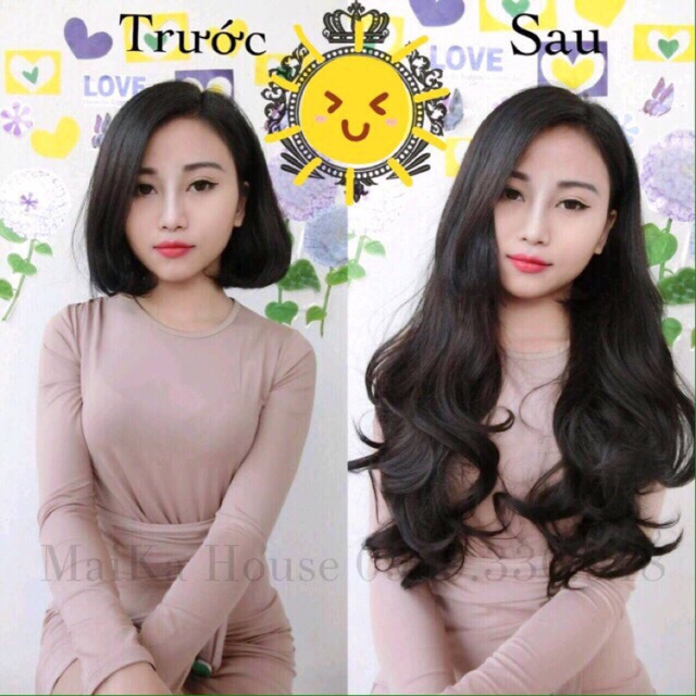 tóc Phím phồng 3 phím❤️Freeship- hình thật-giá 2 bên