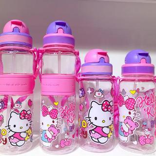 🍓Se7en Baby Fort🍦 Bình Nước 350ml Có Ống Hút Họa Tiết Hoạt Hình Dễ Thương Cho Bé