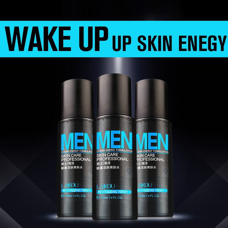 LAIKOU Men Face Toner Làm mới dưỡng ẩm chăm sóc da dầu kiểm soát Vệ sinh phụ 160ml