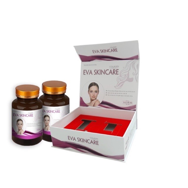 VIÊN UỐNG TRẮNG ĐẸP DA EVA SKIN( hộp 2 lọ/lọ 30v) | BigBuy360 - bigbuy360.vn