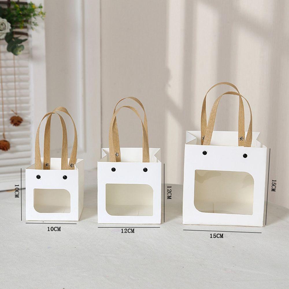 Hộp Giấy Kraft PVC Đựng Bánh Kẹo / Quà Sinh Nhật / Tiệc Cưới