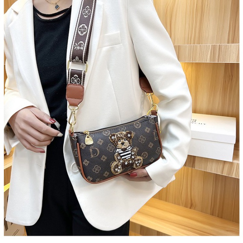 💓Túi và giày yêu💓Túi Đeo Chéo Vai Bằng Da PU Có Khóa Kéo Thời Trang Cho Nữ