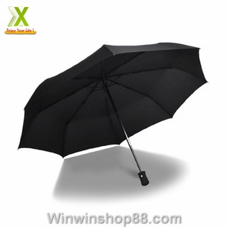 Dù xếp trơn màu đen - Winz.vn