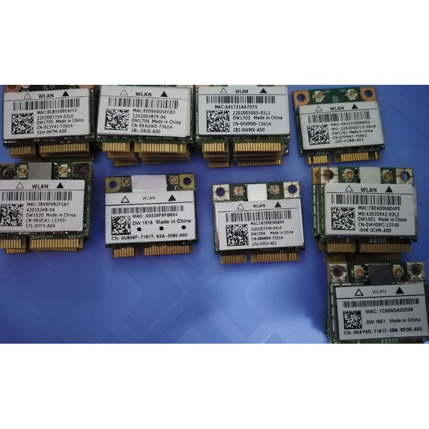 card wifi laptop DELL dòng DW-1xxx, card mạng không dây