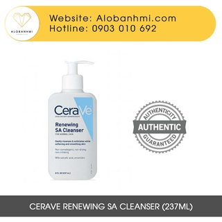 Sữa rửa mặt dịu nhẹ cho da nhạy cảm Cerave Renewing SA Cleanser (237ml)