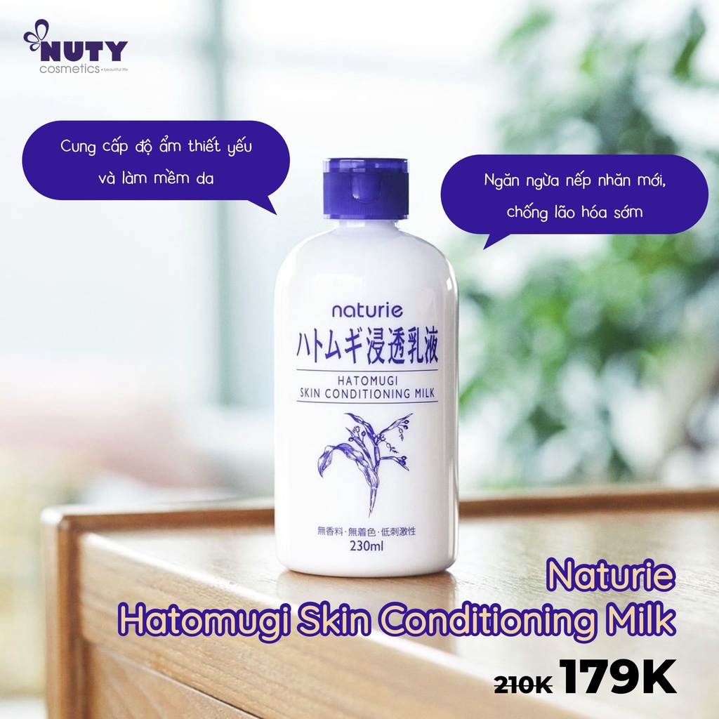Nước Cân Bằng Da Naturie Hatomugi Skin Conditioner (500ml)