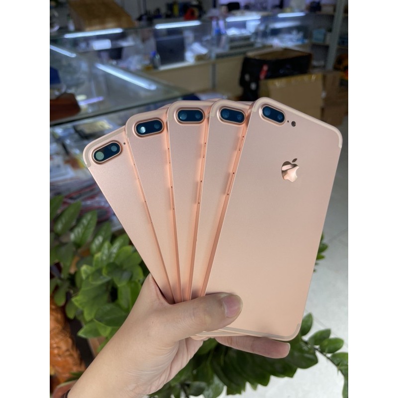 Vỏ iphone 7Plus viền vuông có 9 màu kèm nút và khay sim.