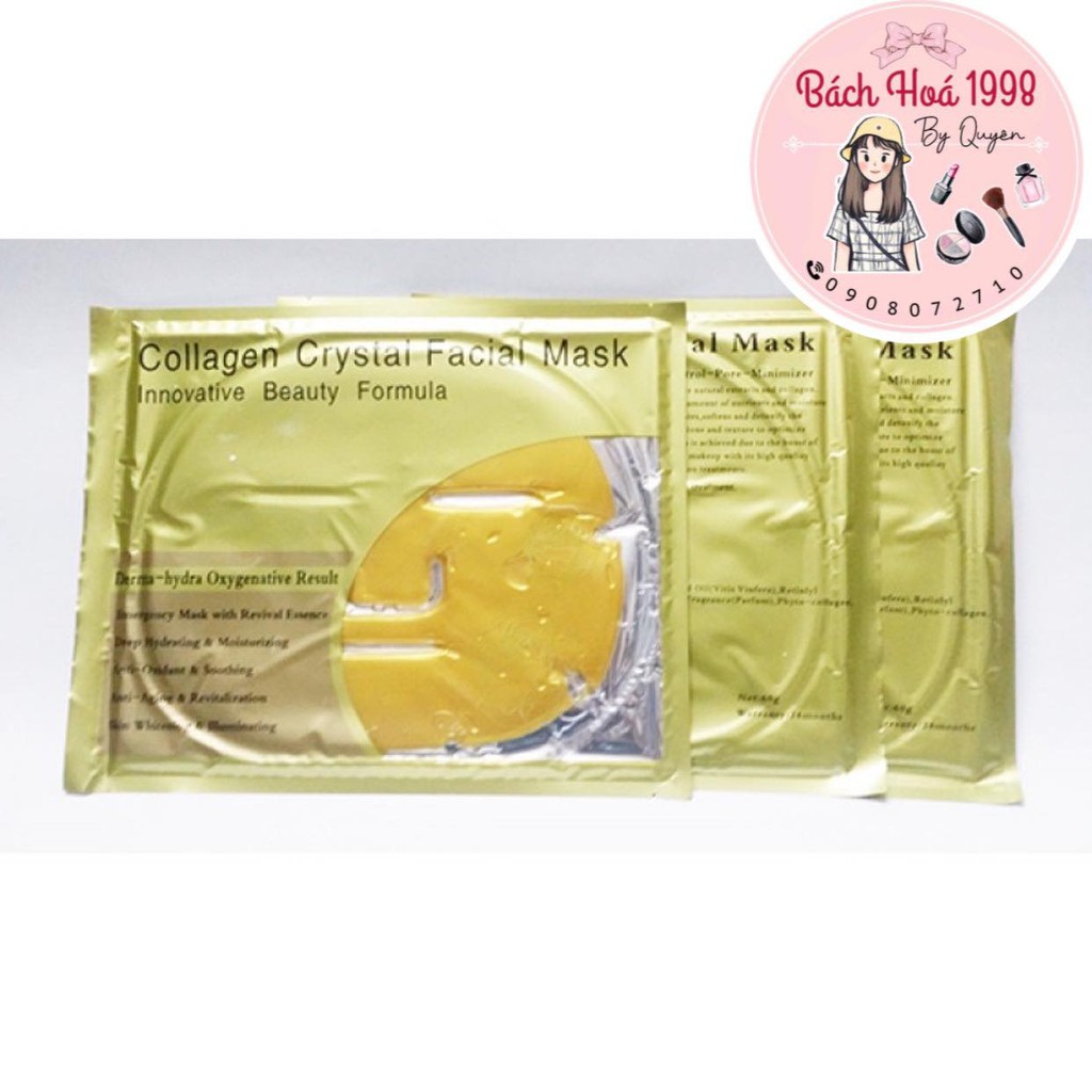 Mặt Nạ Collagen - vàng nano 24k gold Karat Facial Mask BIOAQUA