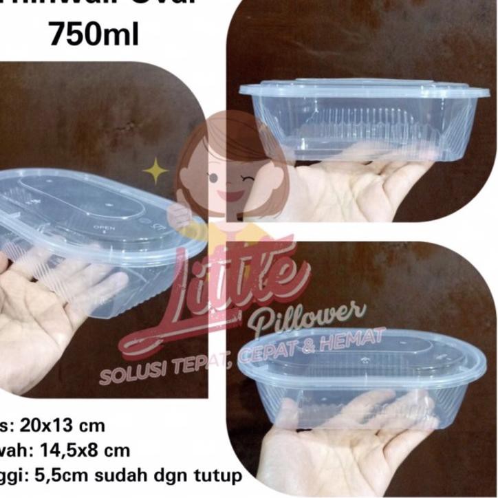 Set 25 Hộp Nhựa Đựng Cơm Trưa 750ml / Bento Tiện Dụng