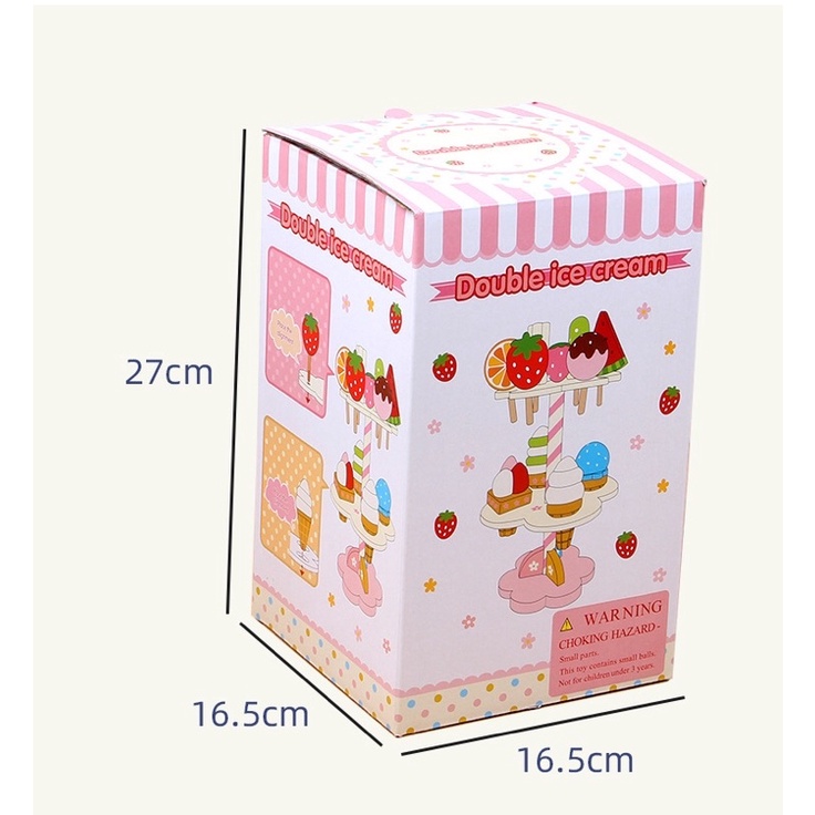 Tháp kem hoa quả Mother garden 🍓🍃