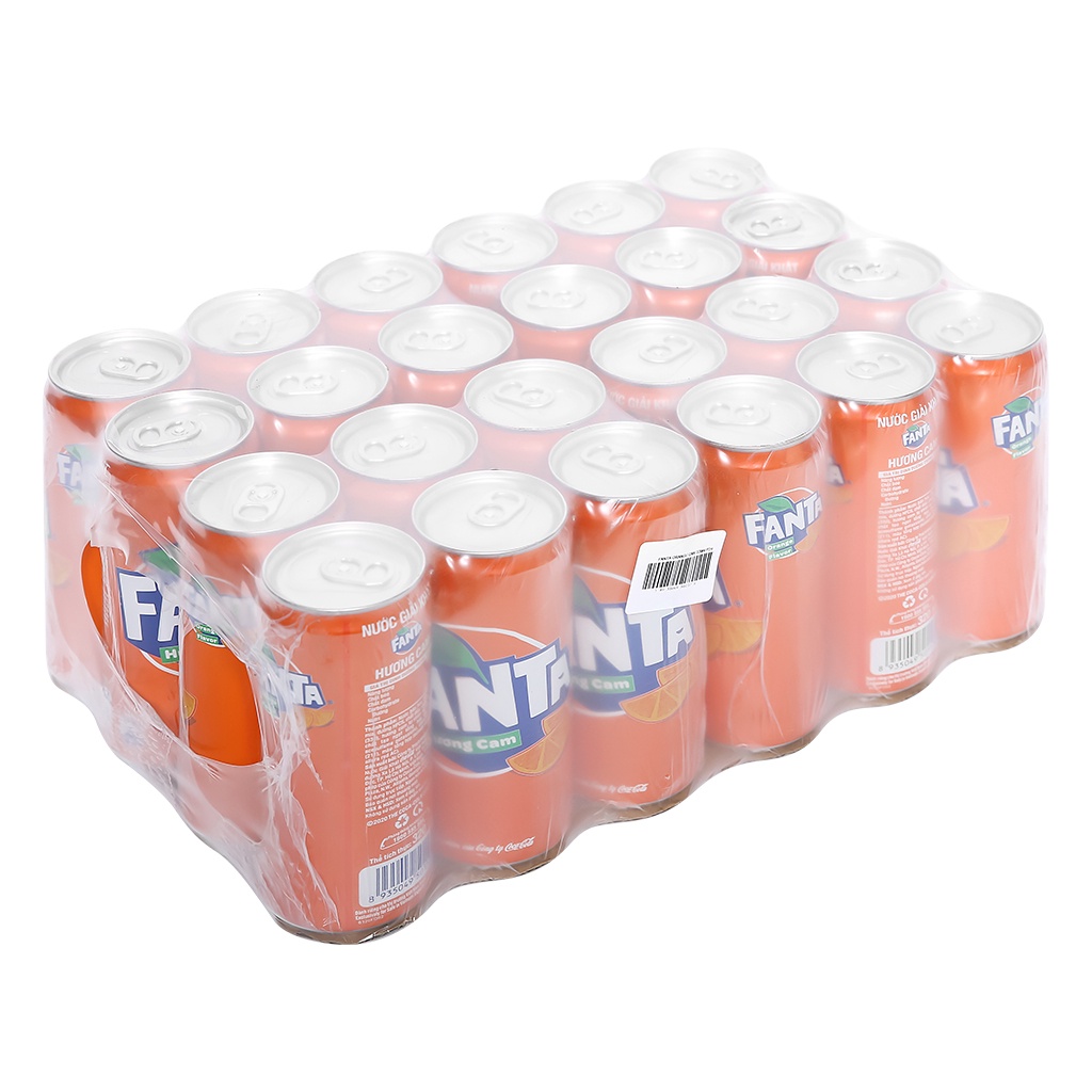 Thùng 24 lon Fanta hương camn 330ml