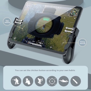 Tay cầm PUBG ipad và máy tính bảng phiên bản nút kép nâng cấp H2 H11 Tablet Gamepad (ROS/FreeFire/PUBG/Fortnite)