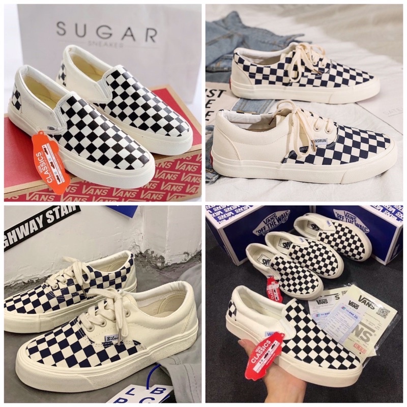 ⚡𝗕𝗜𝗚 𝗦𝗔𝗟𝗘⚡ Giày Vans caro buộc dây, fear of god, Vans slipon caro hàng đẹp 🍓[𝗙𝘂𝗹𝗹 𝗕𝗼𝘅 𝗕𝗶𝗹𝗹]🍓 dễ phối đồ - SABO Store | WebRaoVat - webraovat.net.vn