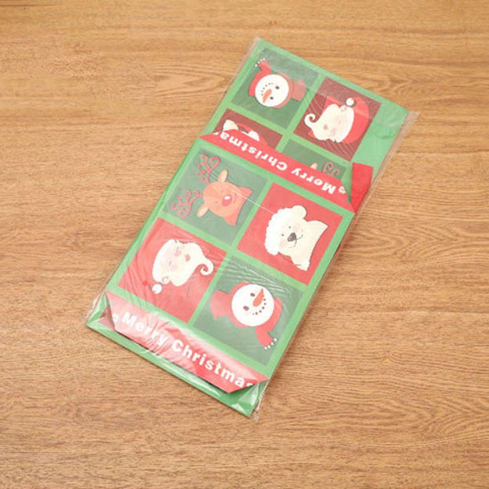 Hộp Xếp Chồng Lên Nhau Hình Ông Già Noel / Kẹo / Socola / Cây Thông Giáng Sinh Năm Mới Có Nắp Đậy