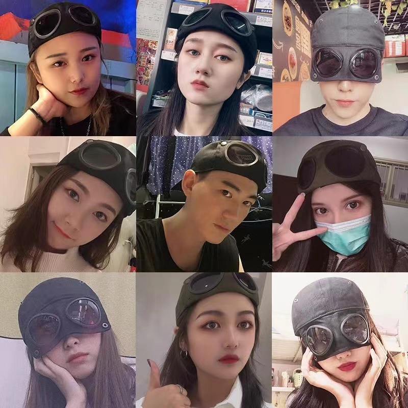 Mũ Bóng Chày Tai Mèo Có Kính Râm Kiểu Hàn Quốc Cho Nữ Hoạt Động Ngoài Trời Câu Cá Ngoài Trời wanita