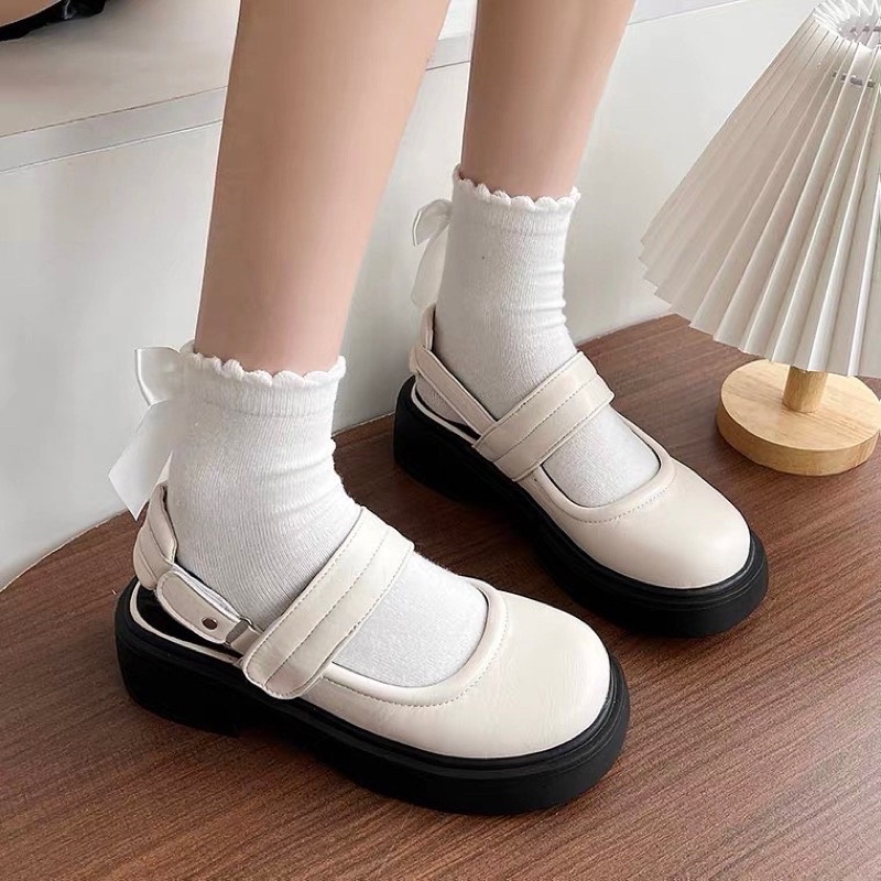 GIÀY NỮ BÍT MŨI HỞ GÓT QUAI GÀI - BINGSHOES