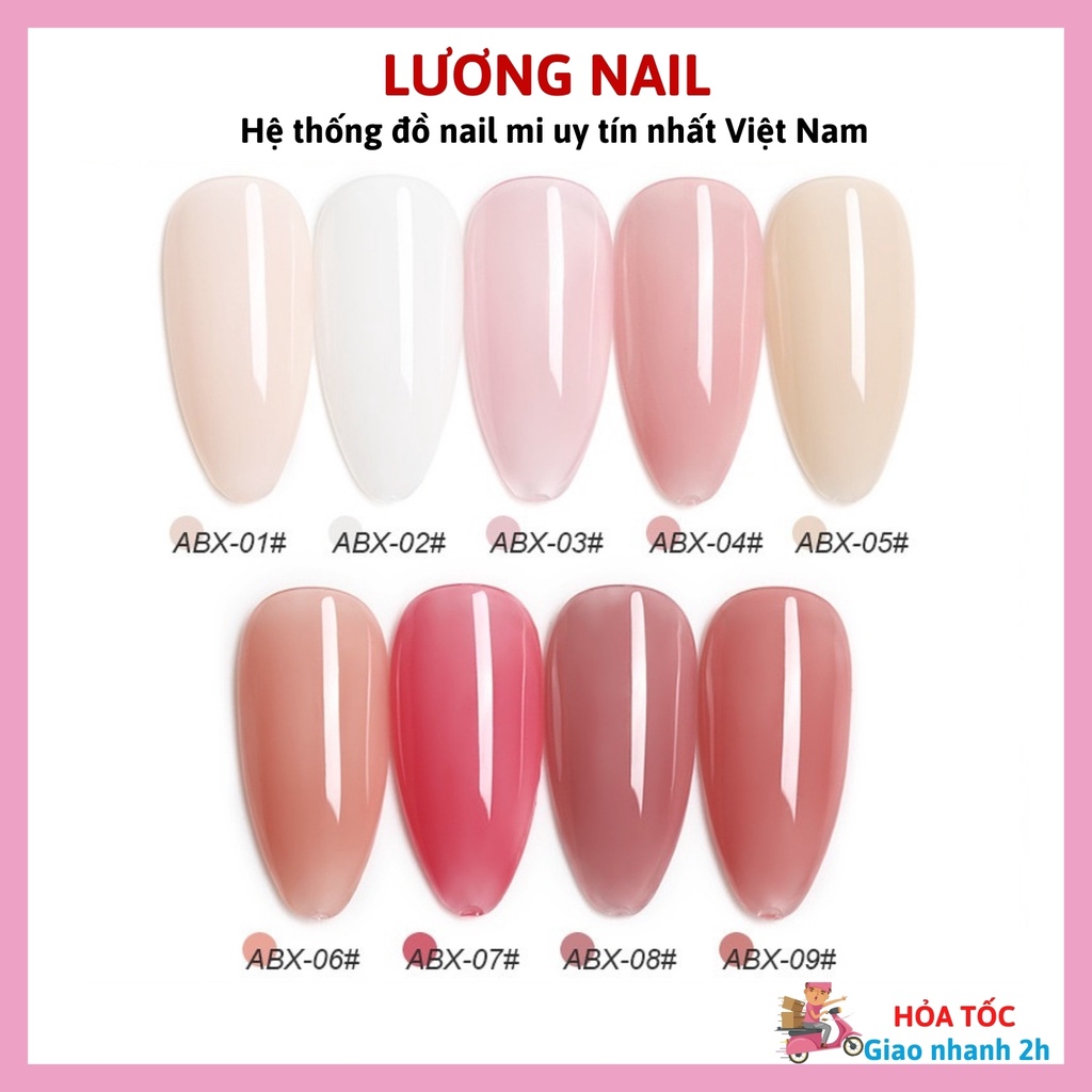 Sơn gel AS sơn móng tay sơn thạch tone thạch hồng nước gạo mã ABX