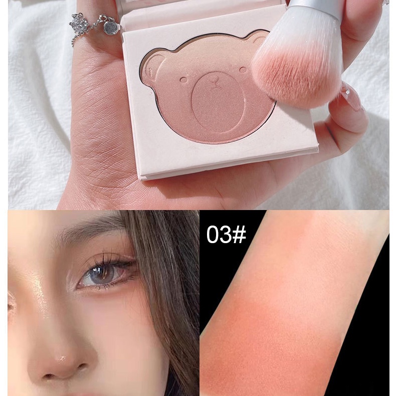 Phấn Má Hồng KAKASHOW Pink Bear Series Gradient Blush