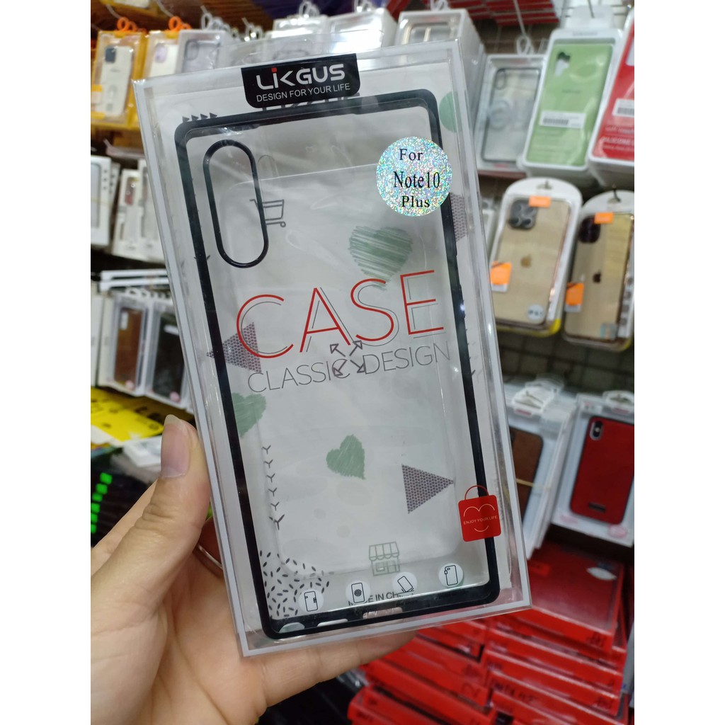 Samsung Note 10/ Note 10 Plus/ ỐP lưng Likgus trong viền màu Chính hãng