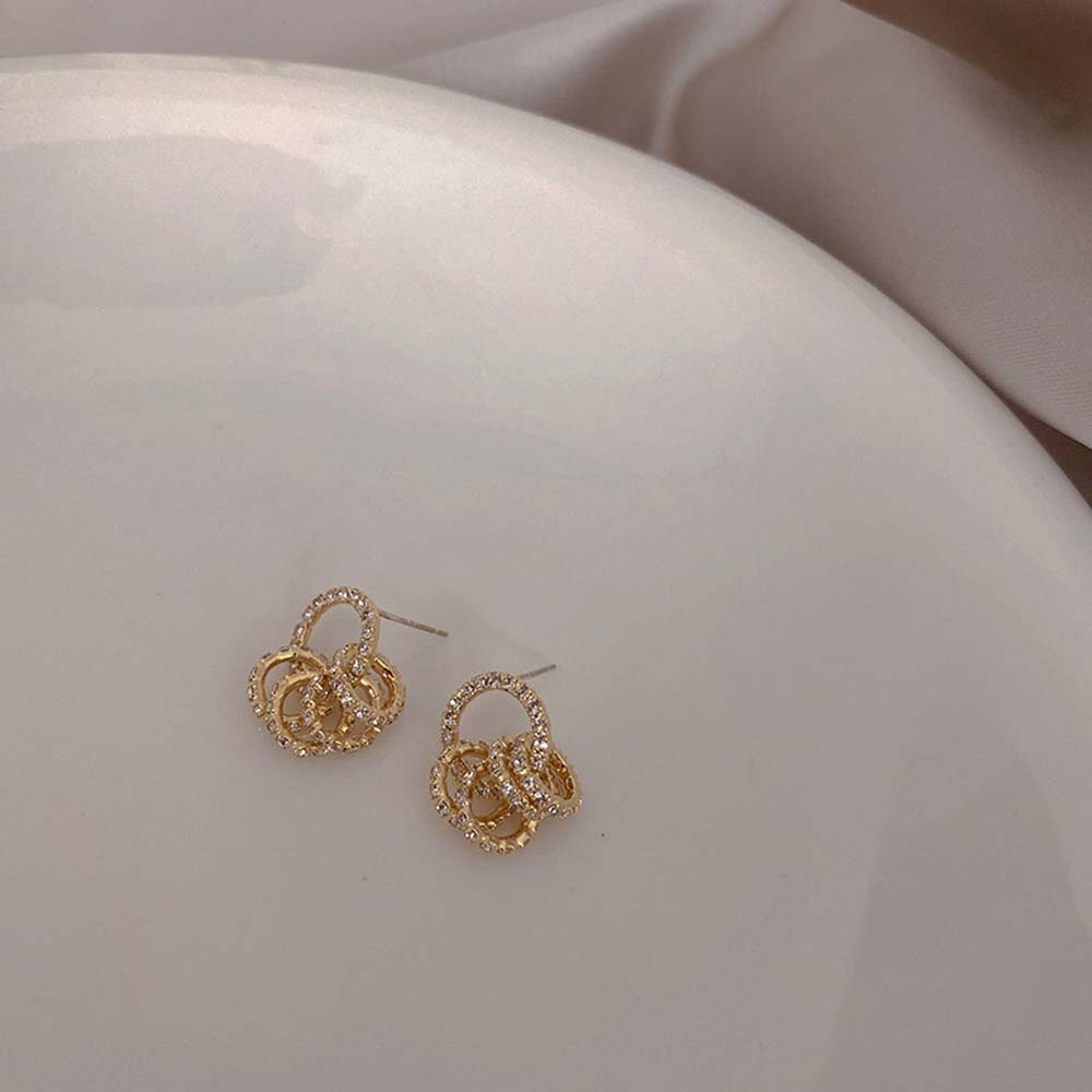 Khuyên Tai Nữ Hình Tròn Thời Trang Hàn