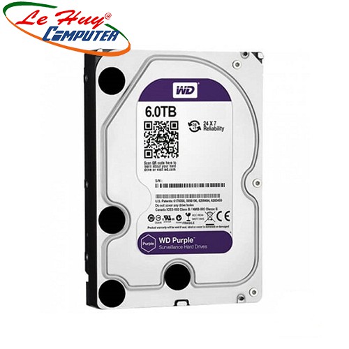 Ổ cứng HDD Western Purple 6TB 64MB Cache (WD60PURZ)