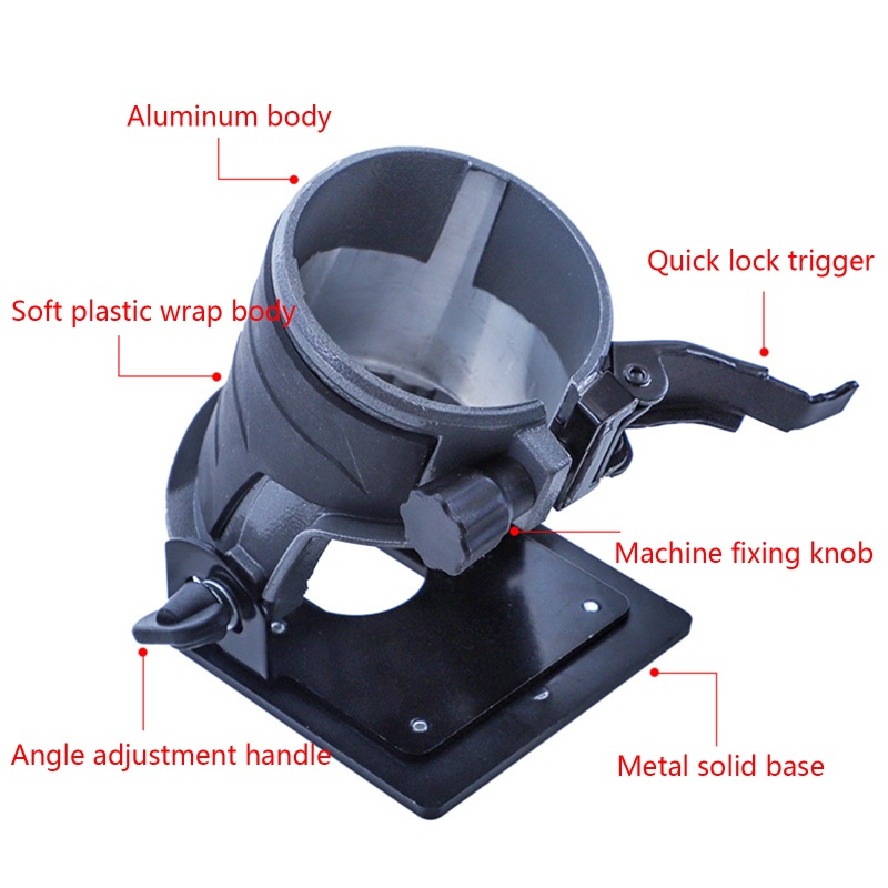 Đế Định Tuyến Máy Cắt Cỏ 65mm - 30°-45° Chân Đế Nghiêng Nhiều Góc Dành Cho Máy Khâu