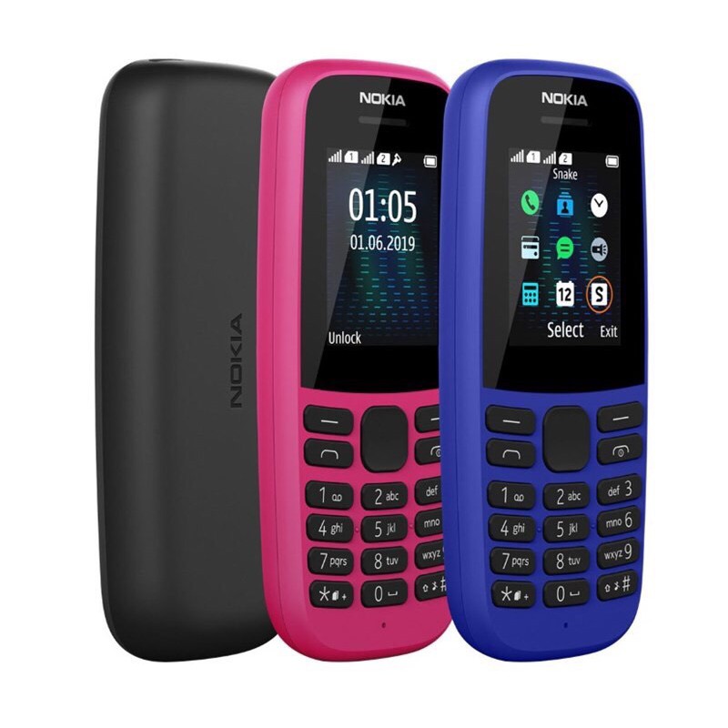 Điện thoại Nokia 105 2019 2sim mới Fullbox Bảo hành 12 tháng - Hàng chính hãng