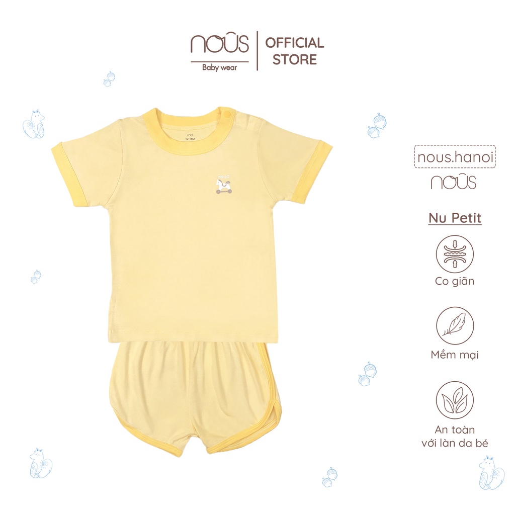 [FULL] Bộ Quần Áo Cộc Nous Cài Vai Nous Mẫu hè NOUS 2021 (Size 12-18M Đến 18-24M)