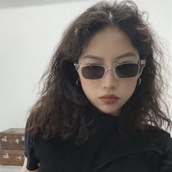 kính râm nữ phong cách hàn quốc nhật bản Kính râm bảo vệ xu hướng vuông nhỏ Bảo vệ tia cực tím