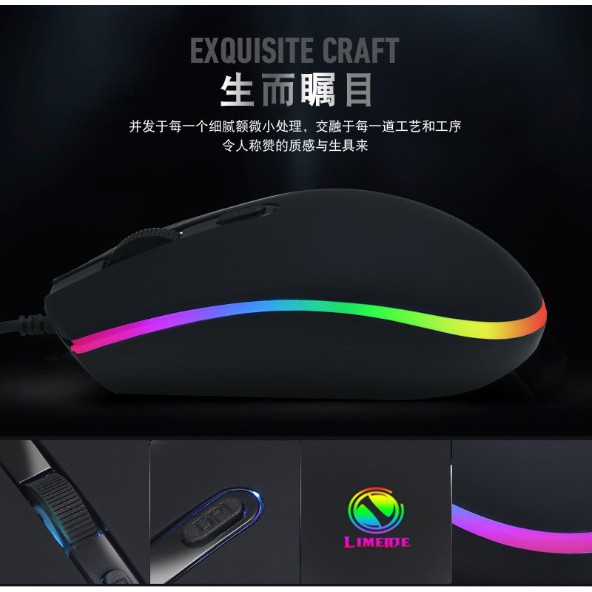 Chuột chuyên Game LIMEIDE LED RGB