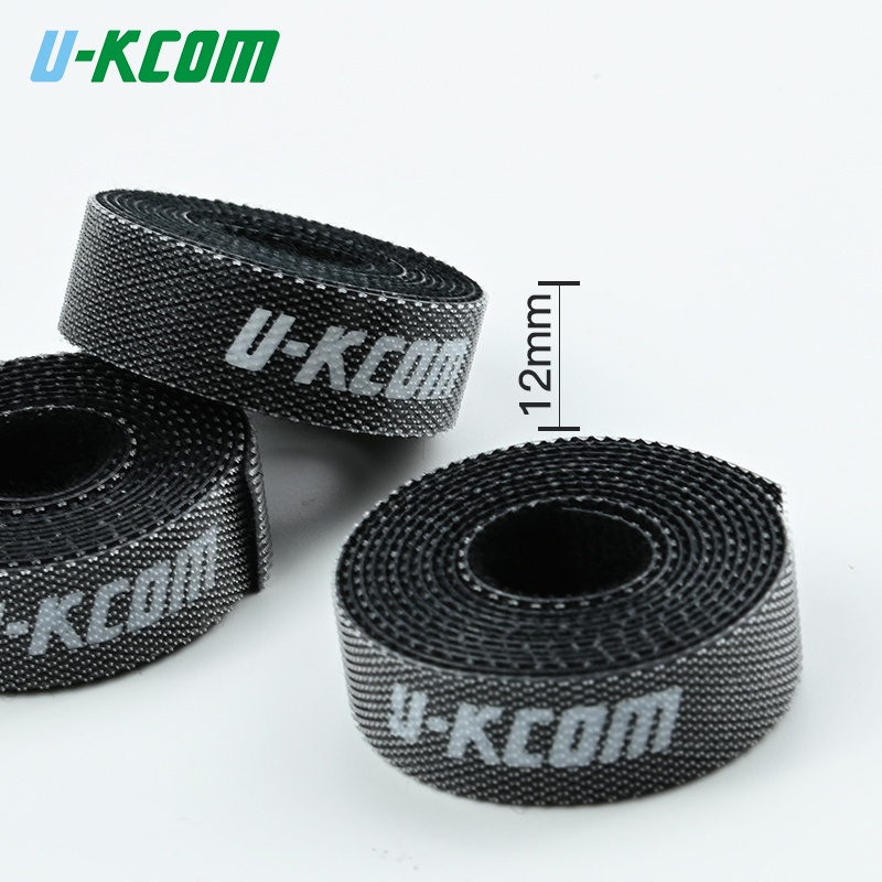 Dây Buộc Cáp Khóa Dán U-KCOM Màu Đen/Xanh Lá/Xanh Dương/Đỏ/Xám 1M/2M/3M/5M